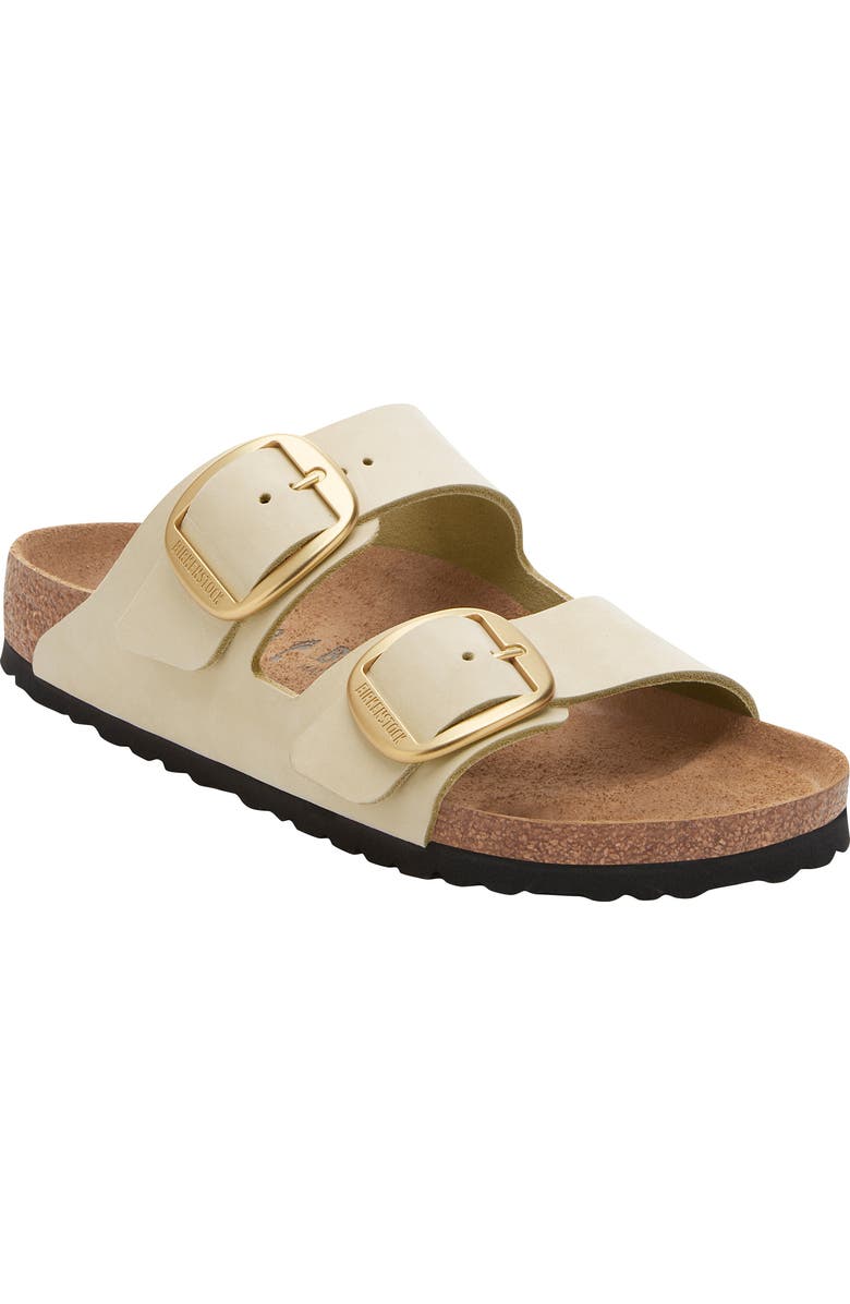 Birkenstock Arizona Big Buckle Slide Sandal, Main, color, Ecru
