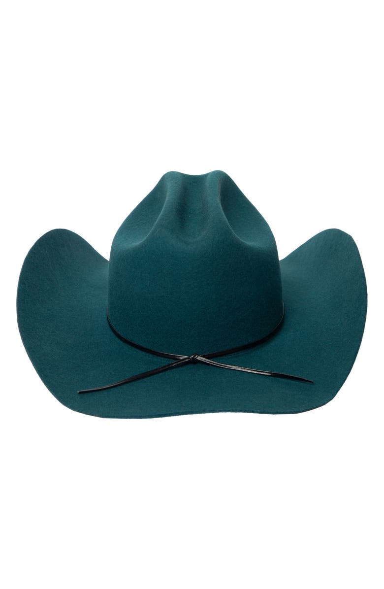 San Diego Hat Concho Belt Wool Cowboy Hat, Alternate, color, Teal