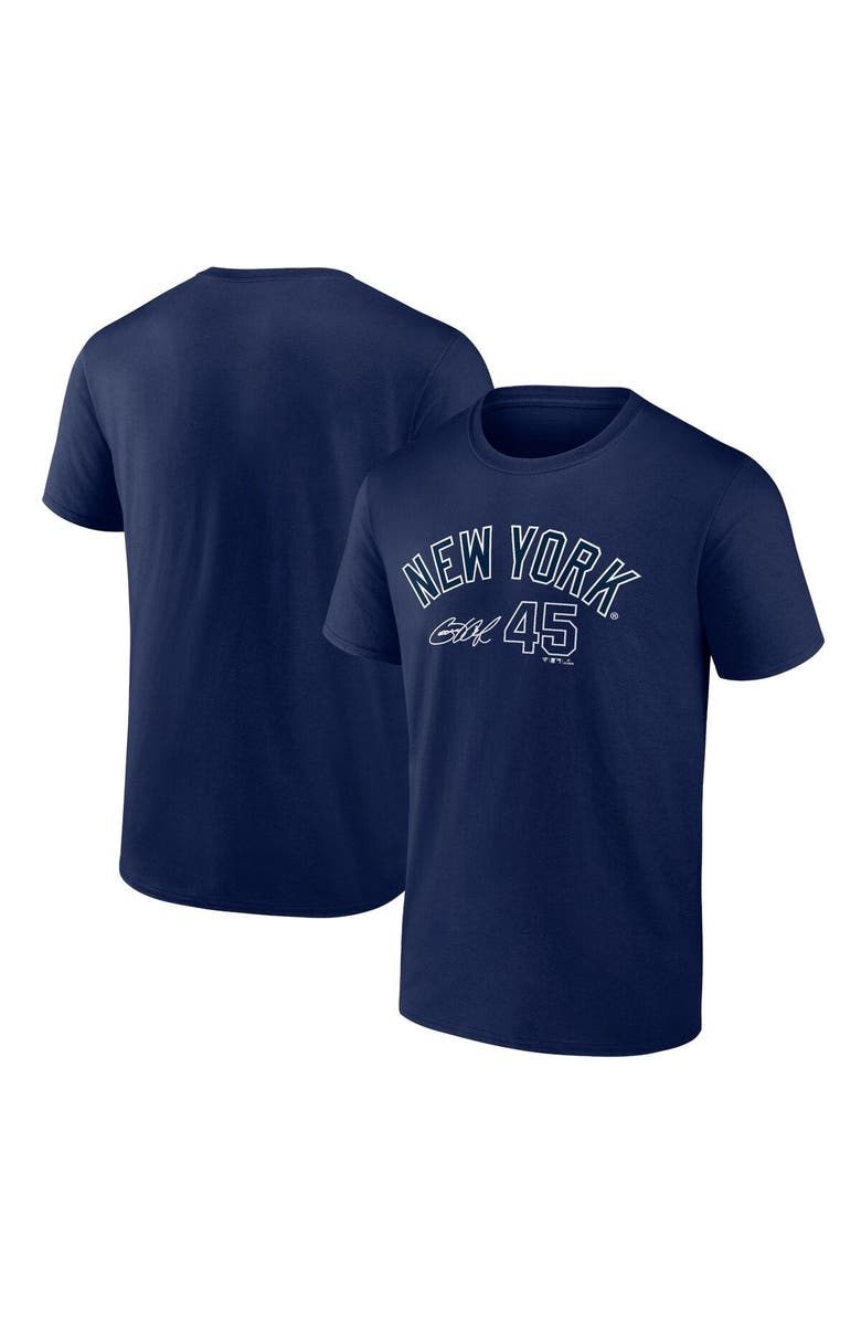 FANATICS Men's Fanatics Branded Gerrit Cole Navy New York Yankees Player Name & Number T-Shirt, Main, color, Navy
