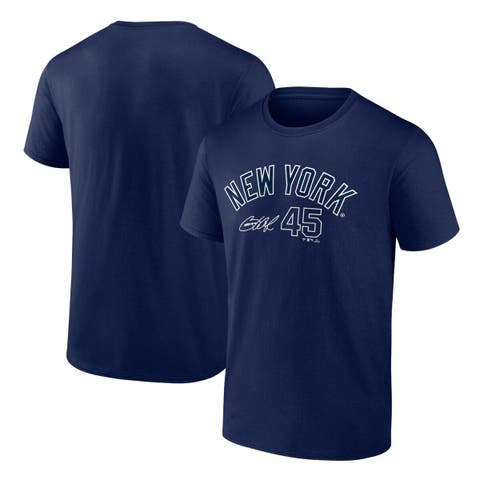 Men's Fanatics Branded Gerrit Cole Navy New York Yankees Player Name & Number T-Shirt