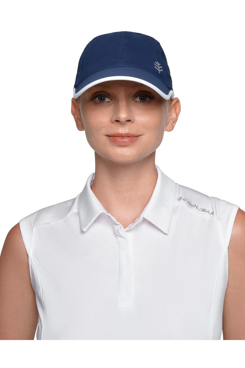 Unisex Lenny Sport Cap, UPF 50+ Sun Protection, Alternate, color, Navy/White Stripe