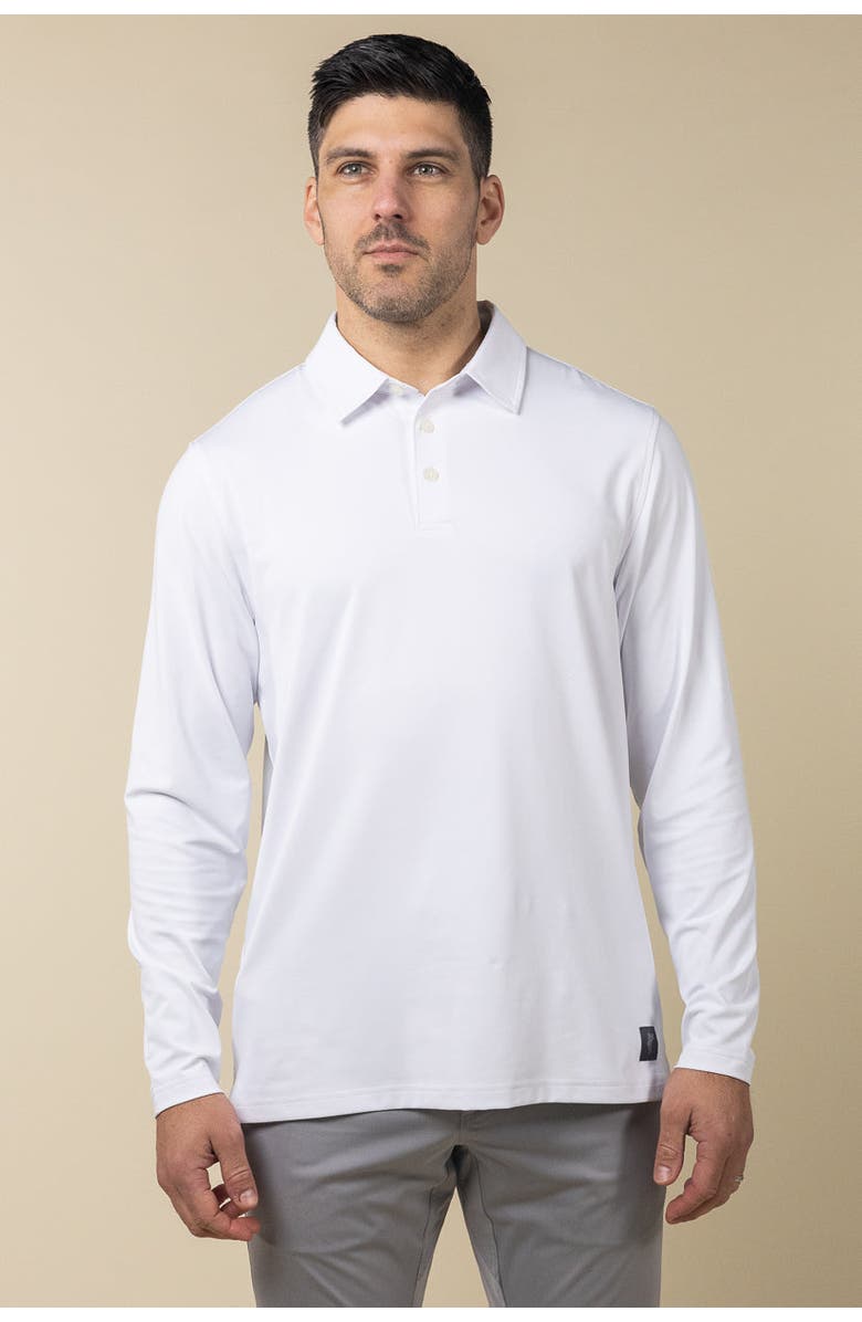 ASHWORTH GOLF LS Shore Polo, Alternate, color, White