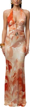 JLUXLABEL Floral Blossom Print Maxi Dress