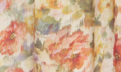 Melloday Floral Flutter Sleeve Tiered Dress