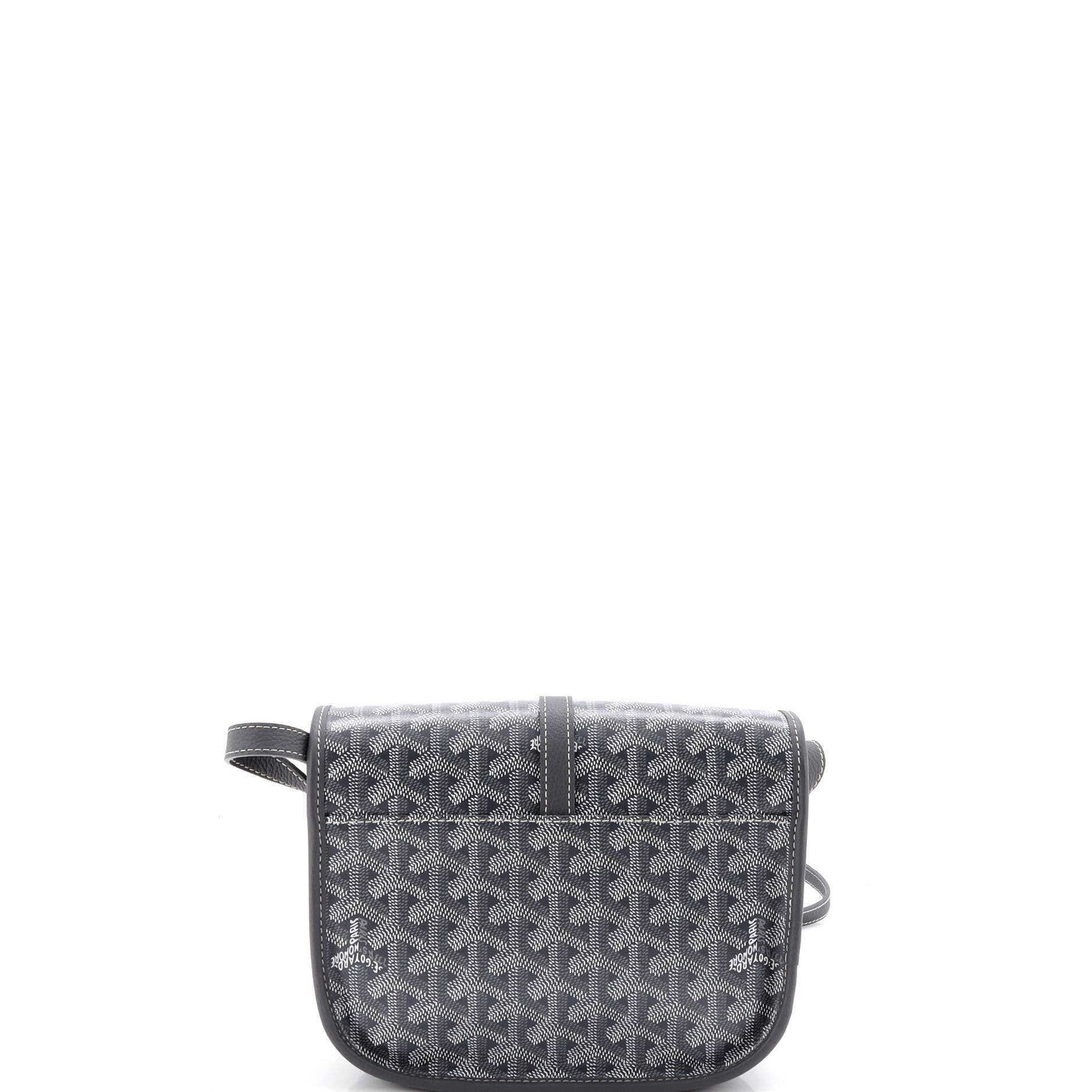 Pre-Owned Goyard Belvedere II Messenger Bag Coated Canvas PM, Alternate, color, Gray