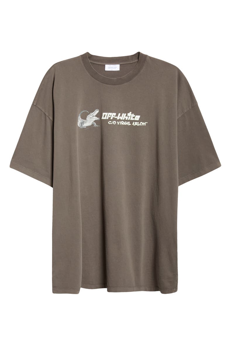 Off-White WHT Crocodile Graphic T-Shirt, Alternate, color, 