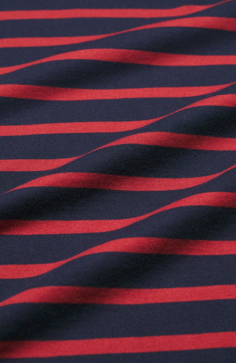 Seasalt Cornwall Sailor Stripe Organic Cotton Top, Alternate, color, Breton Maritime Deep Rust