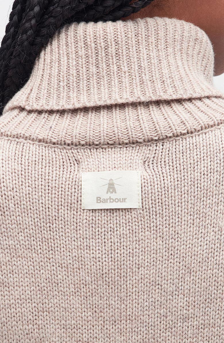 Barbour Woodlane Cable Stitch Long Sleeve Sweater Dress, Alternate, color,