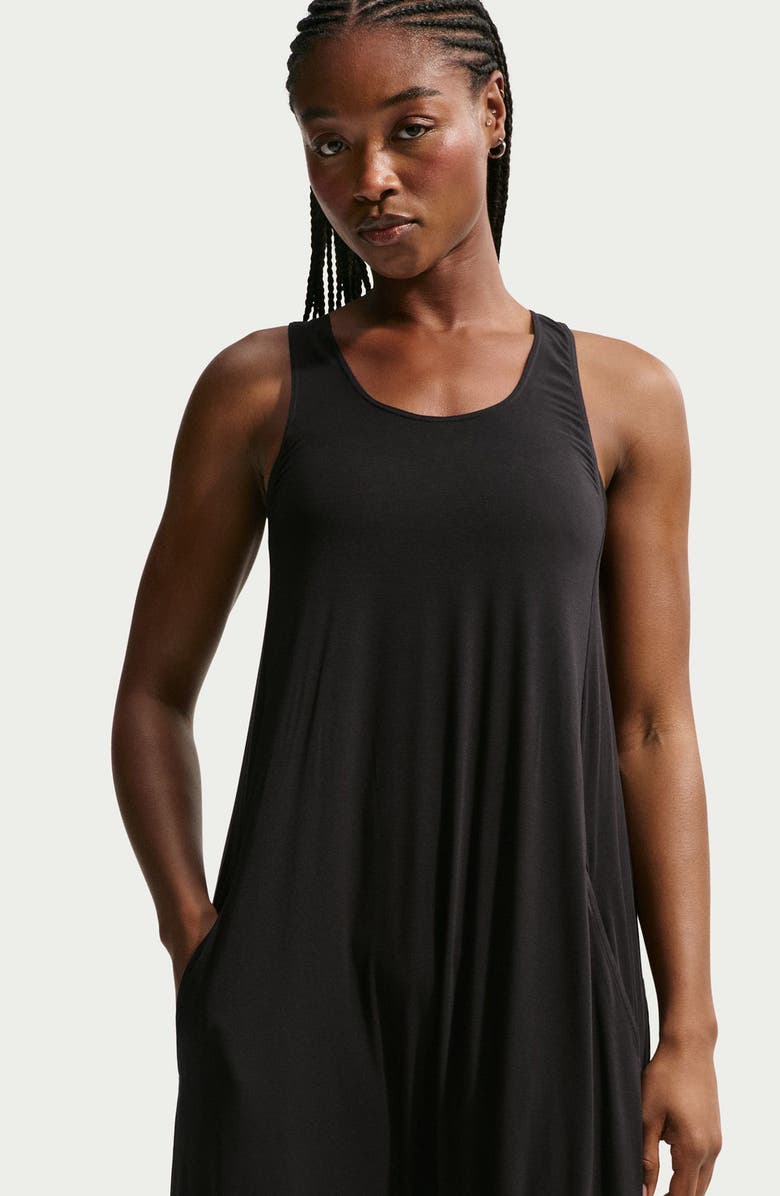 Nike Zenvy Featherweight Jumpsuit, Alternate, color, Black/ Cool Grey