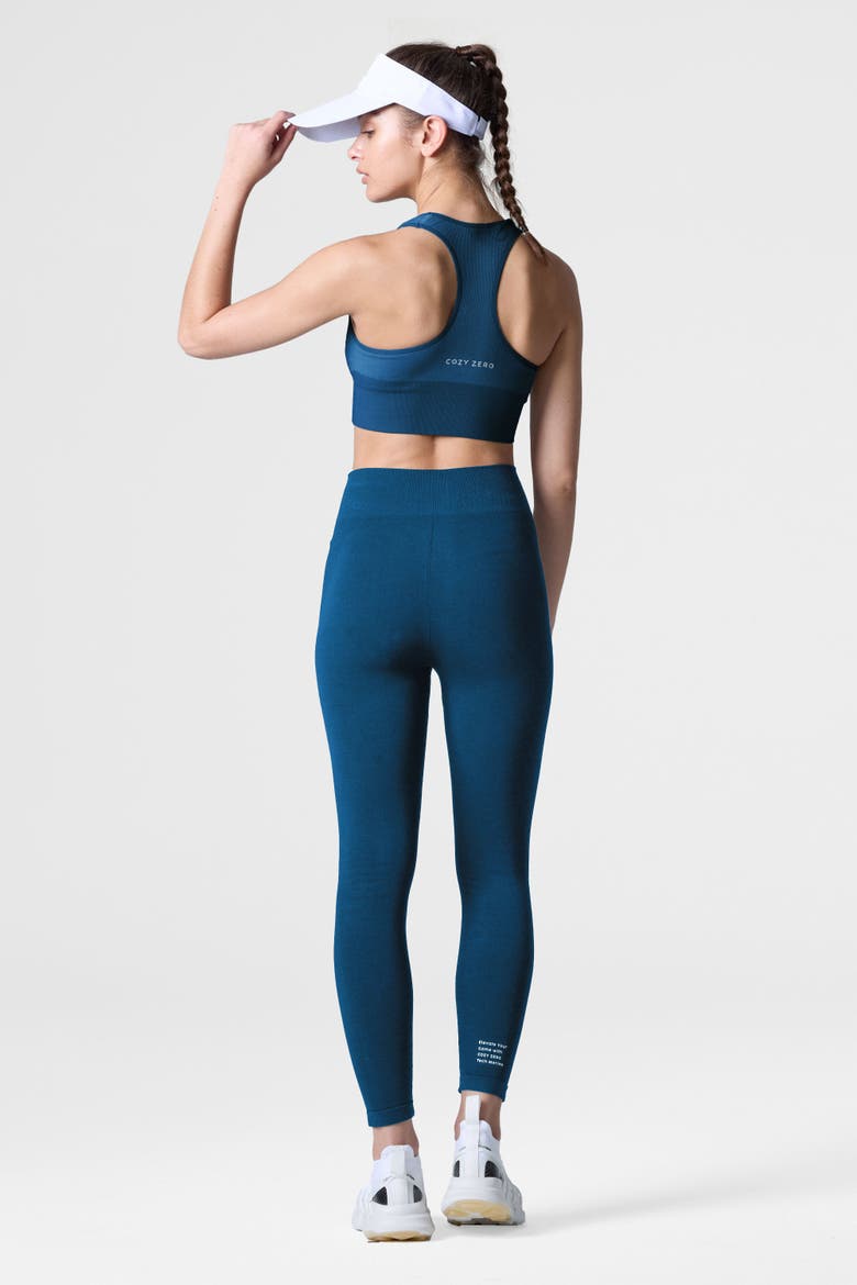 Women's Tech Merino Mid-Support Sports Bra, Alternate, color, Poseidon
