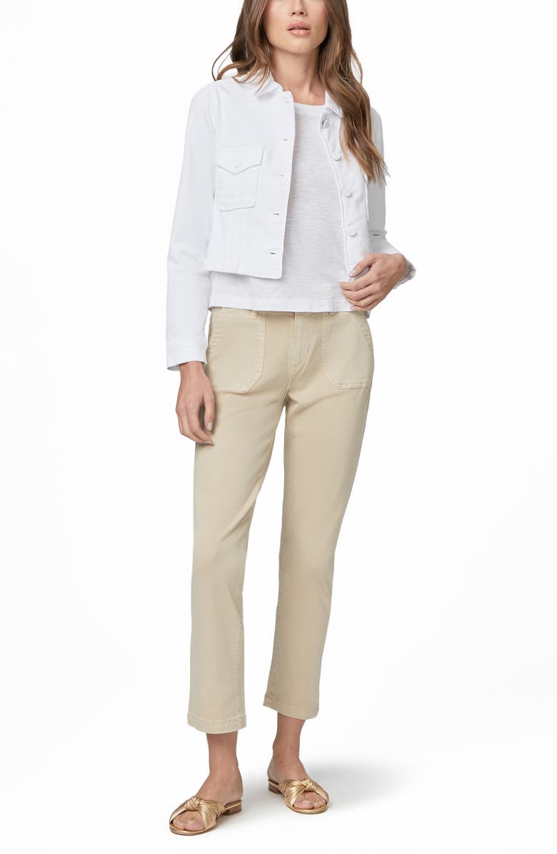PAIGE Pacey Crop Denim Jacket, Alternate, color, 