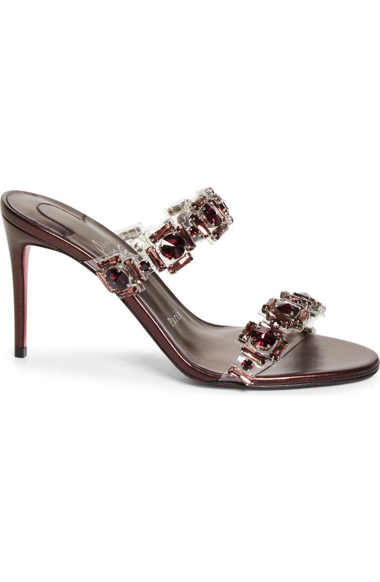 Christian Louboutin Just Jewel Crystal Embellished Stiletto Sandal, Alternate, color, Vers Palacy/ Lin Palacy