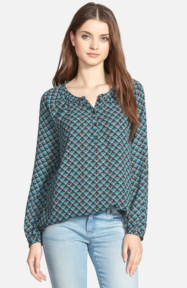 Halogen<sup>®</sup> LONG SLEEVE SHIRRED BLOUSE, Main, color, 