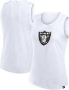 FANATICS Women's Fanatics  White Las Vegas Raiders Slub Tank Top