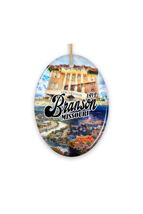 Branson Missouri 1912 Music Show Oval Ceramic Ornament