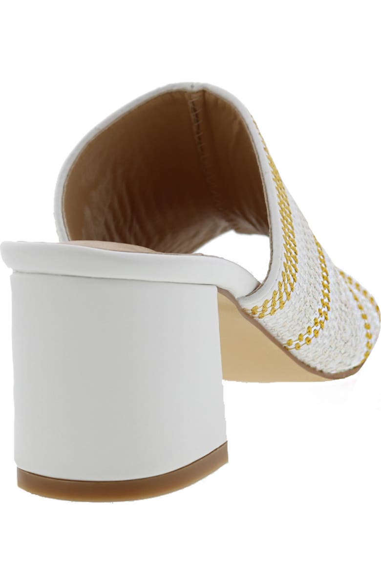 BELLINI Faint Block Heel Sandal, Alternate, color, White/ Yellow