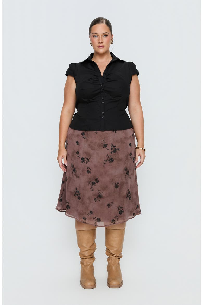 Moses Floral Midi Skirt, Alternate, color, MULTI
