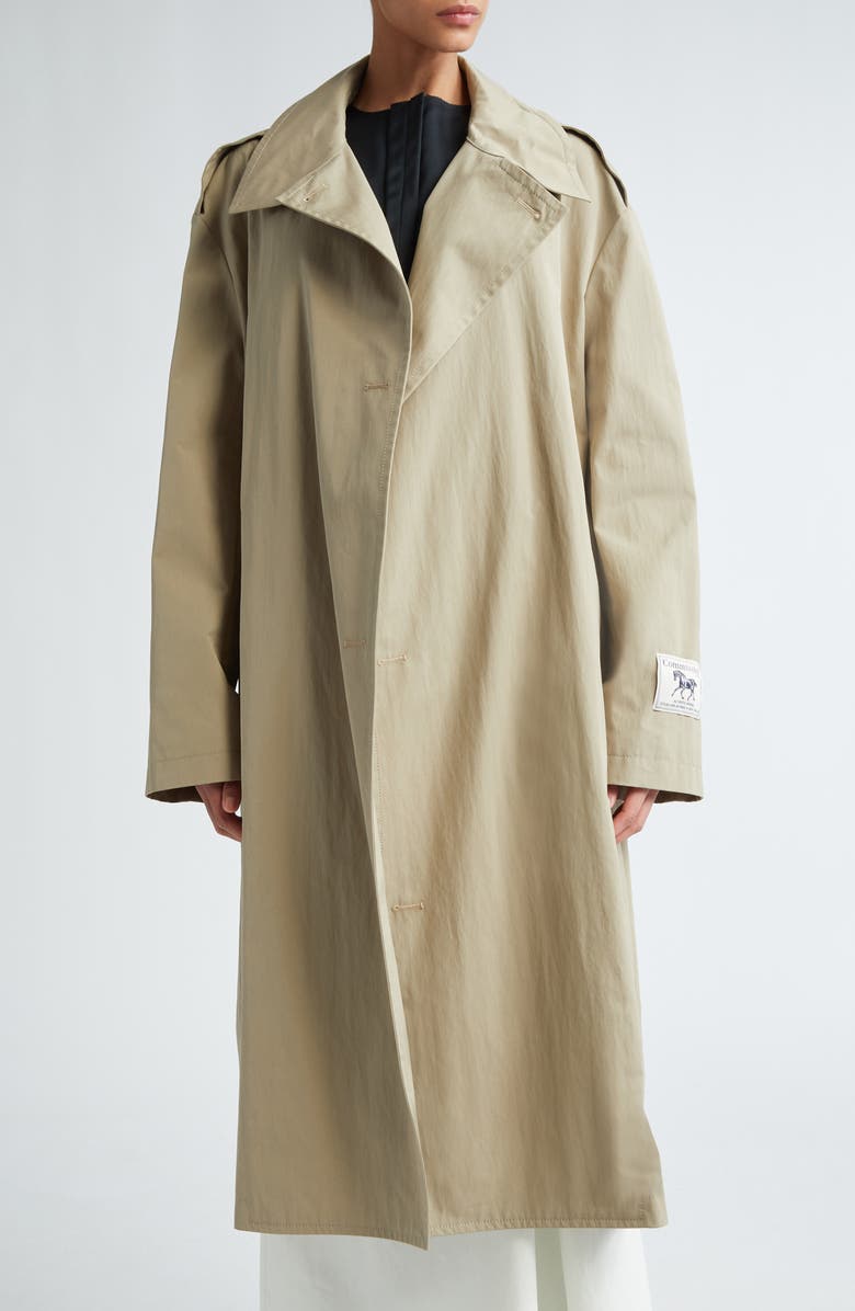 Commission Oversize Cotton & Nylon Trench Coat, Main, color,