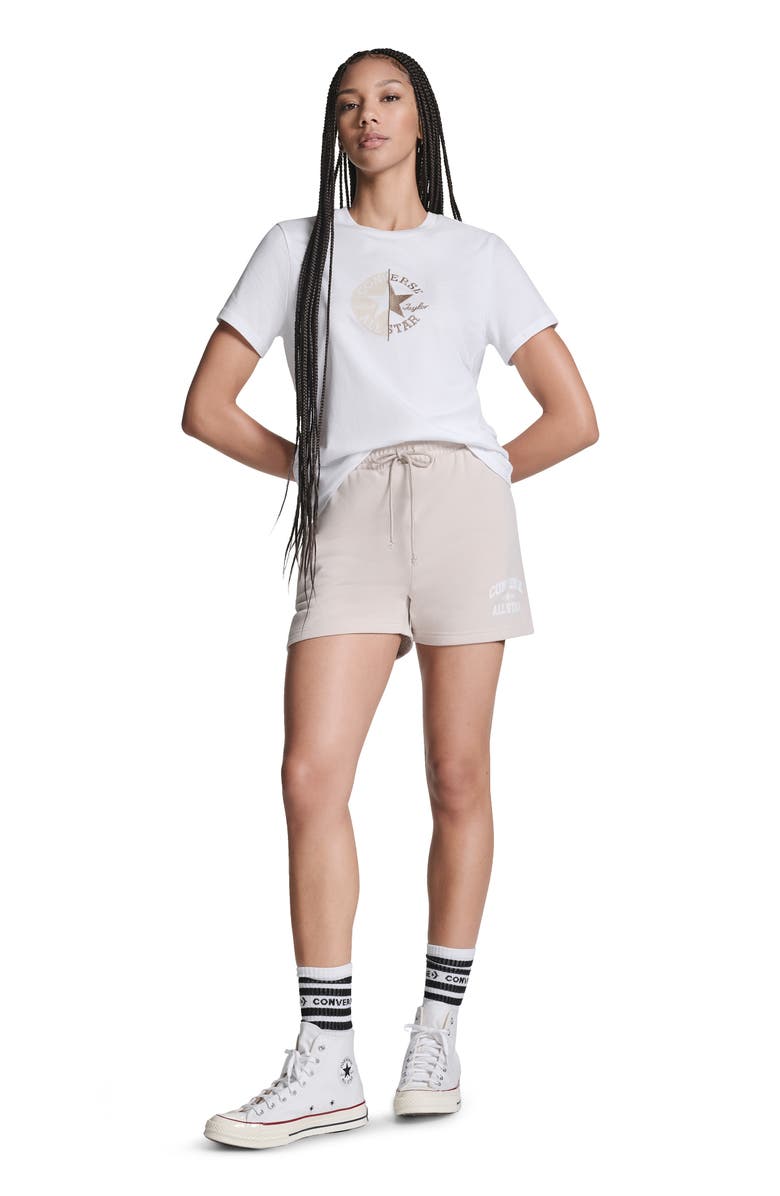 Converse Half & Half T-Shirt, Alternate, color, White 10A