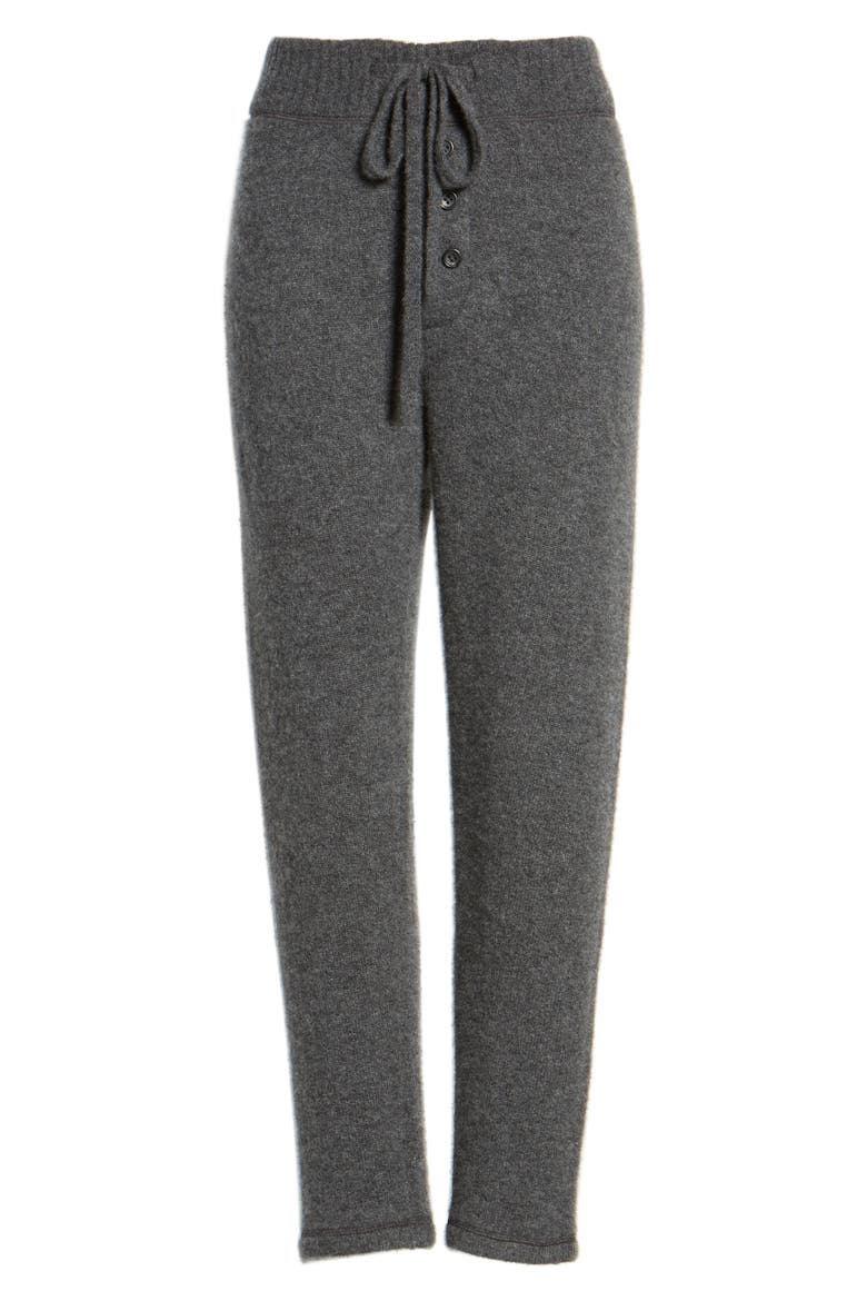 Brushed Cashmere Sweatpants, Alternate, color, CHARCOAL