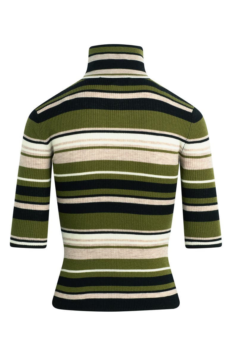 Favorite Daughter The Amelia Merino Wool Turtleneck Top, Alternate, color, Nottingham Stripe