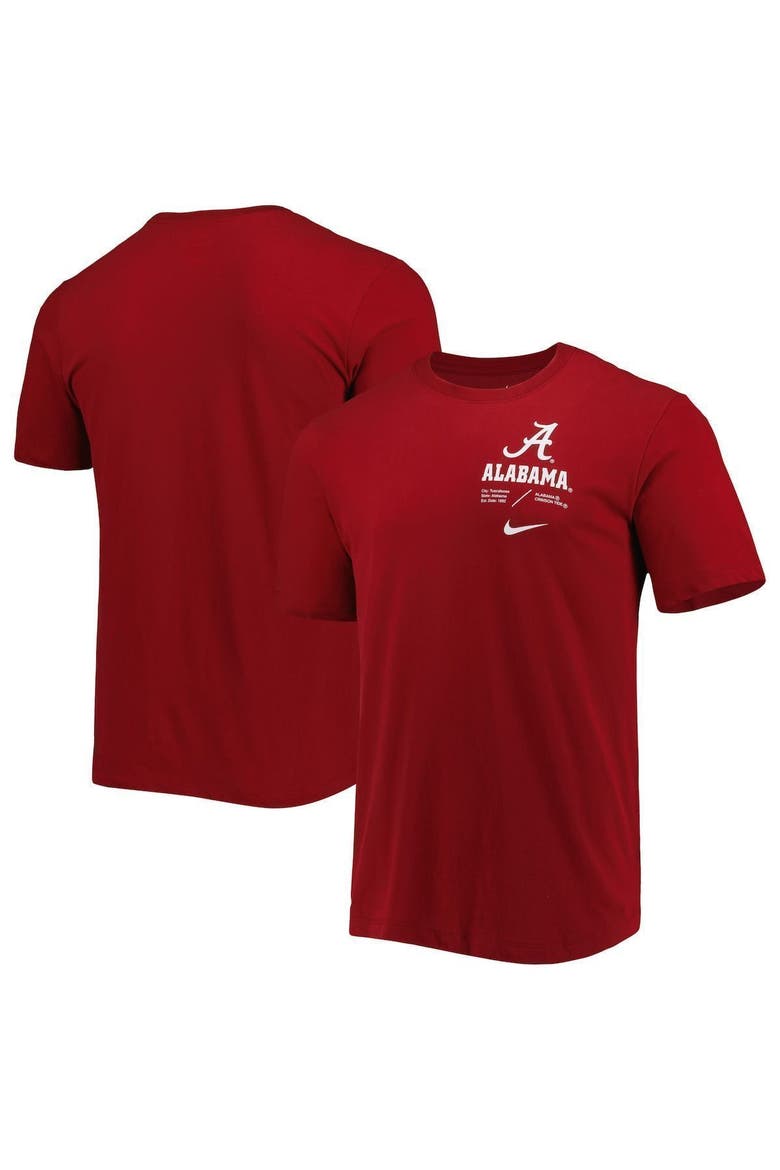 Men's Nike Crimson Alabama Crimson Tide Team Practice Performance T-Shirt, Main, color, Crimson
