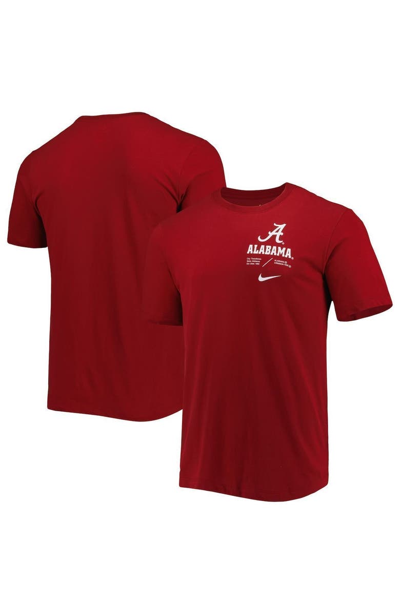 Nike Men's Nike Crimson Alabama Crimson Tide Team Practice Performance T-Shirt, Main, color, 