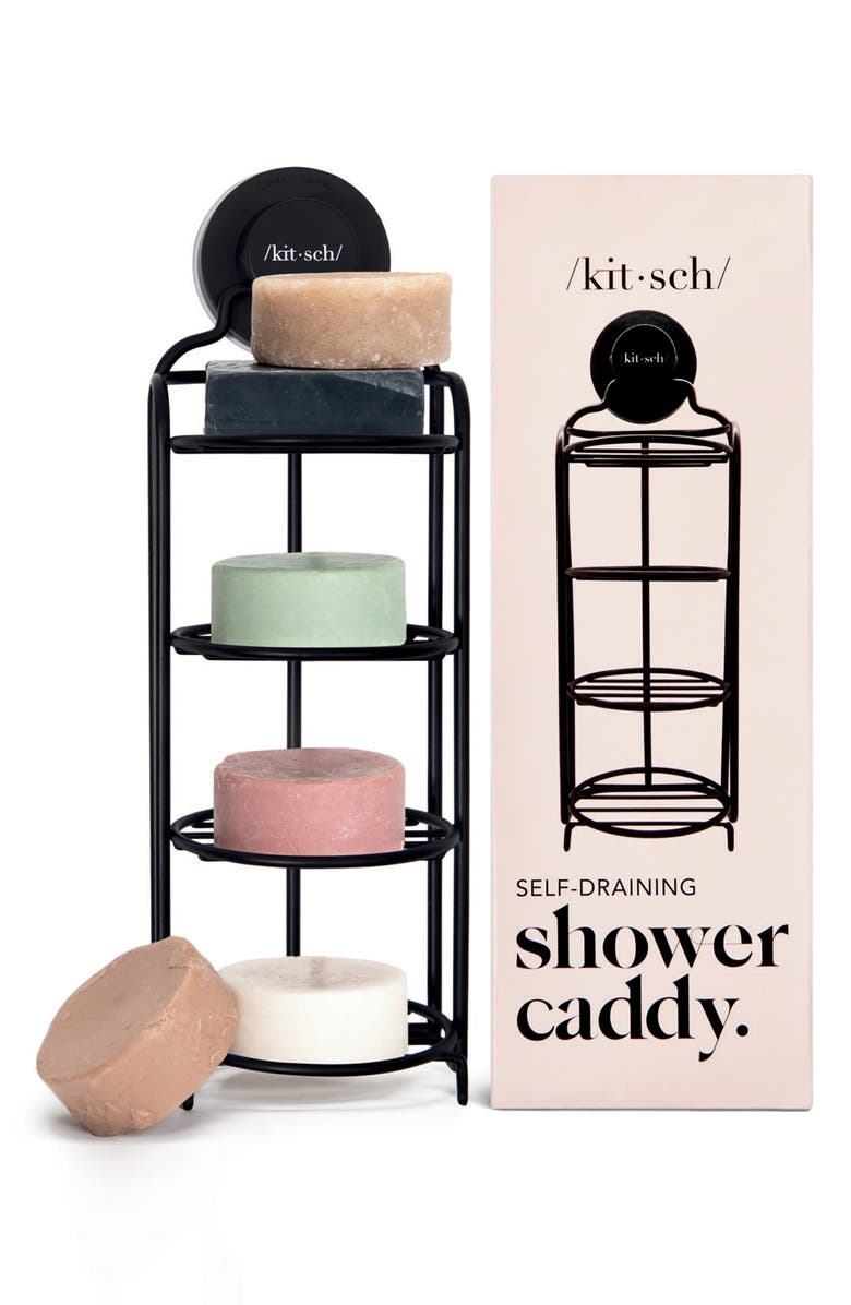 Kitsch Self-Draining Shower Caddy, Main, color,