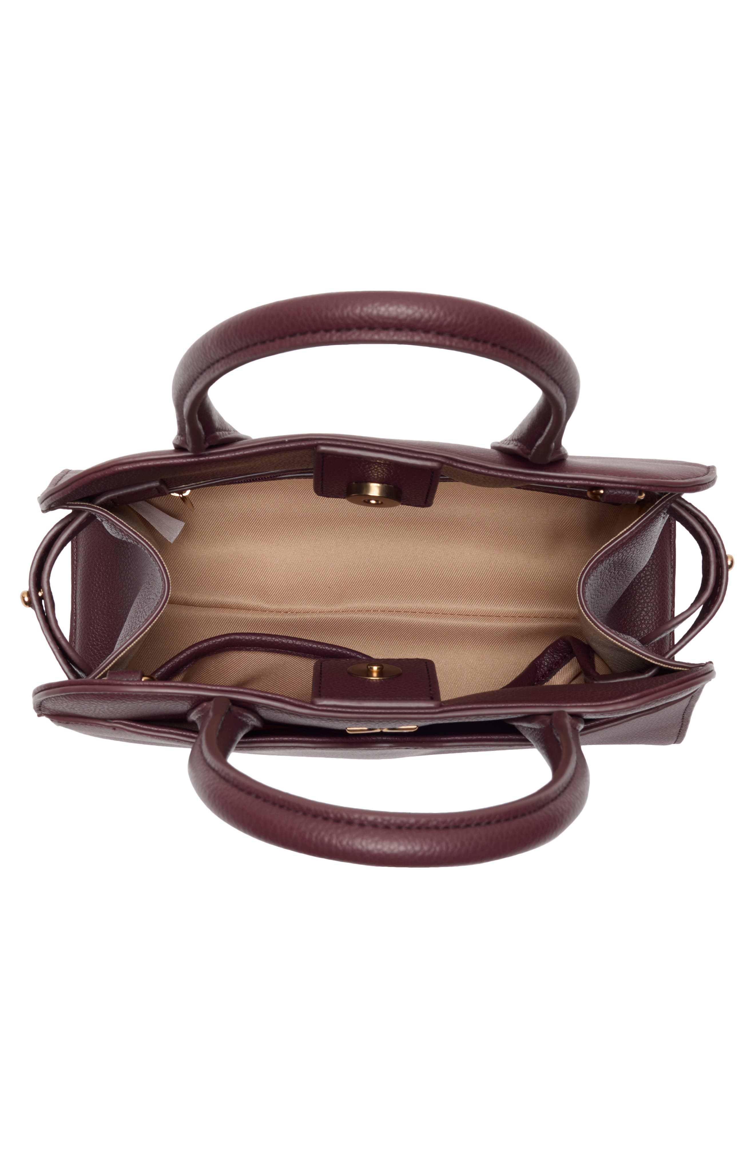 Sam Edelman Miranda Small Satchel, Alternate, color, Dark Red