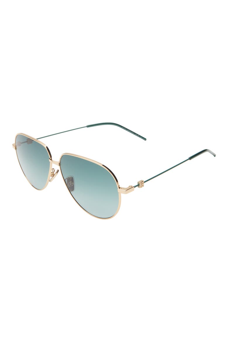 GV Speed Gradient Pilot Sunglasses, Alternate, color, SENGLD/GRN