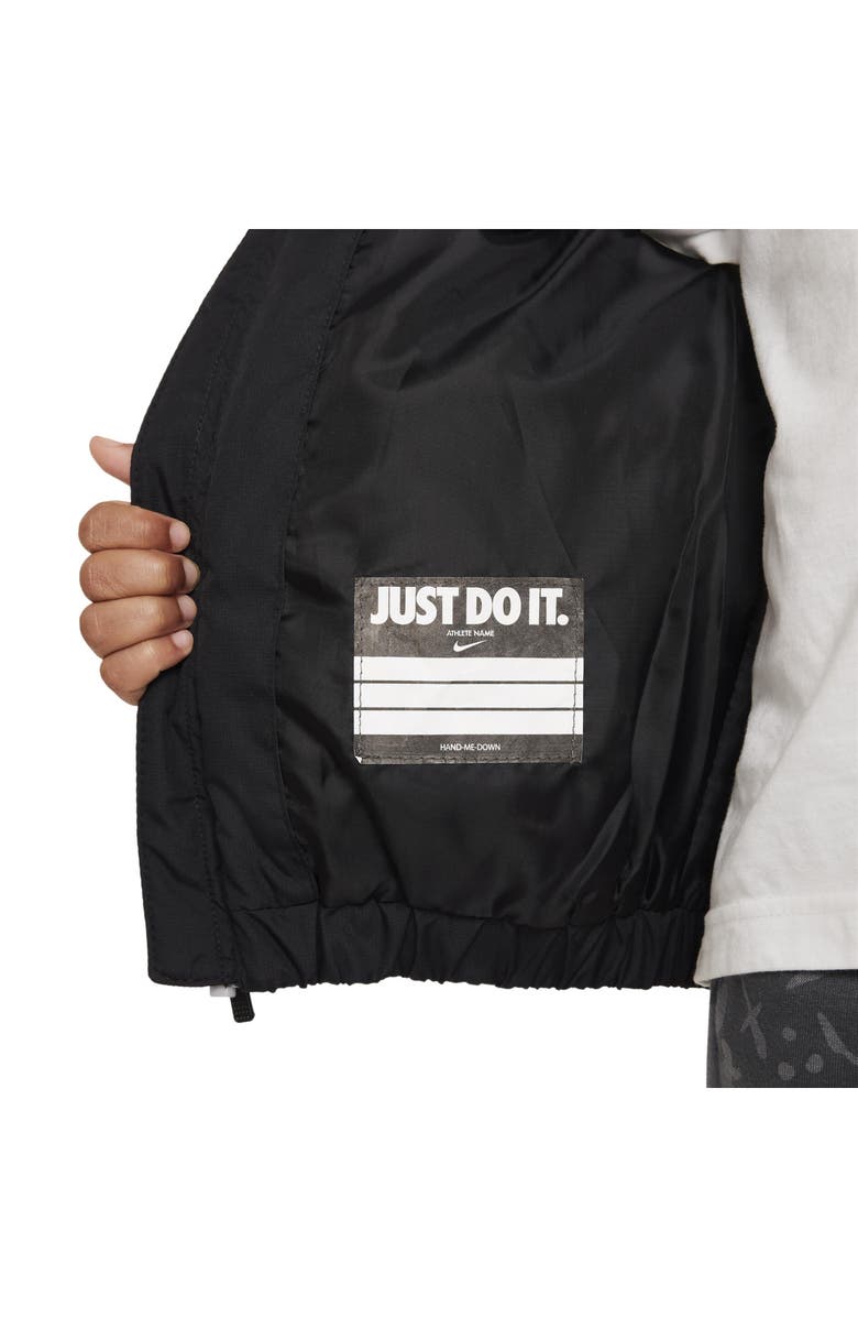 Nike Kids' Puffer Hooded Zip Jacket, Alternate, color, Black