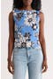 selected Blue Flower Print