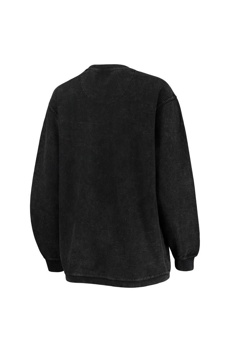 PRESSBOX Women's Pressbox Black Kentucky Wildcats Comfy Cord Vintage Wash Basic Arch Pullover Sweatshirt, Alternate, color, Black