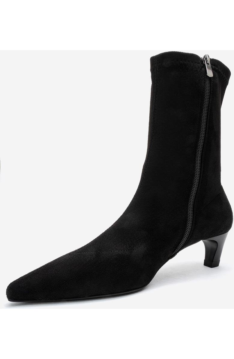 Prologue Shoes Alora Kitten Heel Boot, Alternate, color, Black Suede