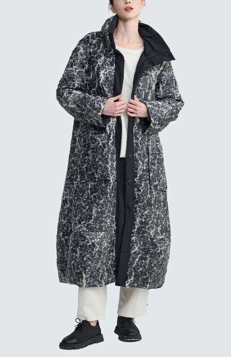 Fiora Voluminous Coat & Hand Muff