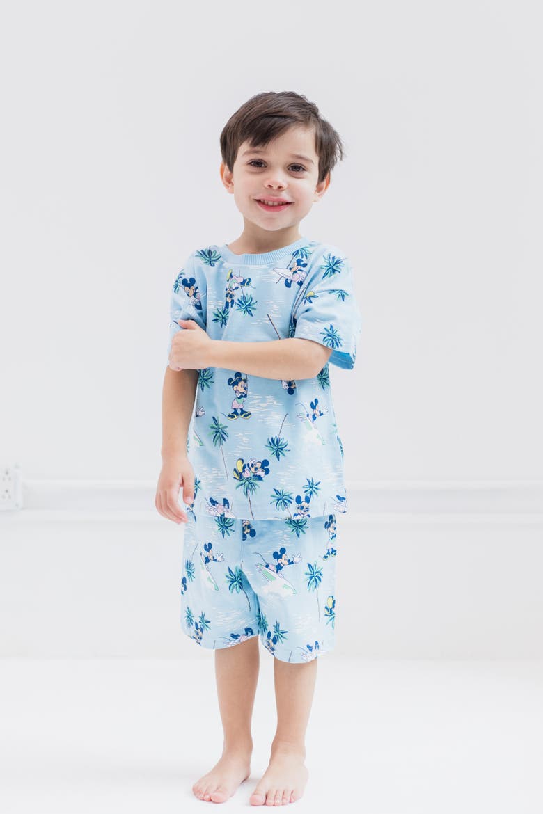 Mickey Mouse Baby Boys' 2-Piece T-Shirt and Shorts Set, Alternate, color, Mickey Light Blue