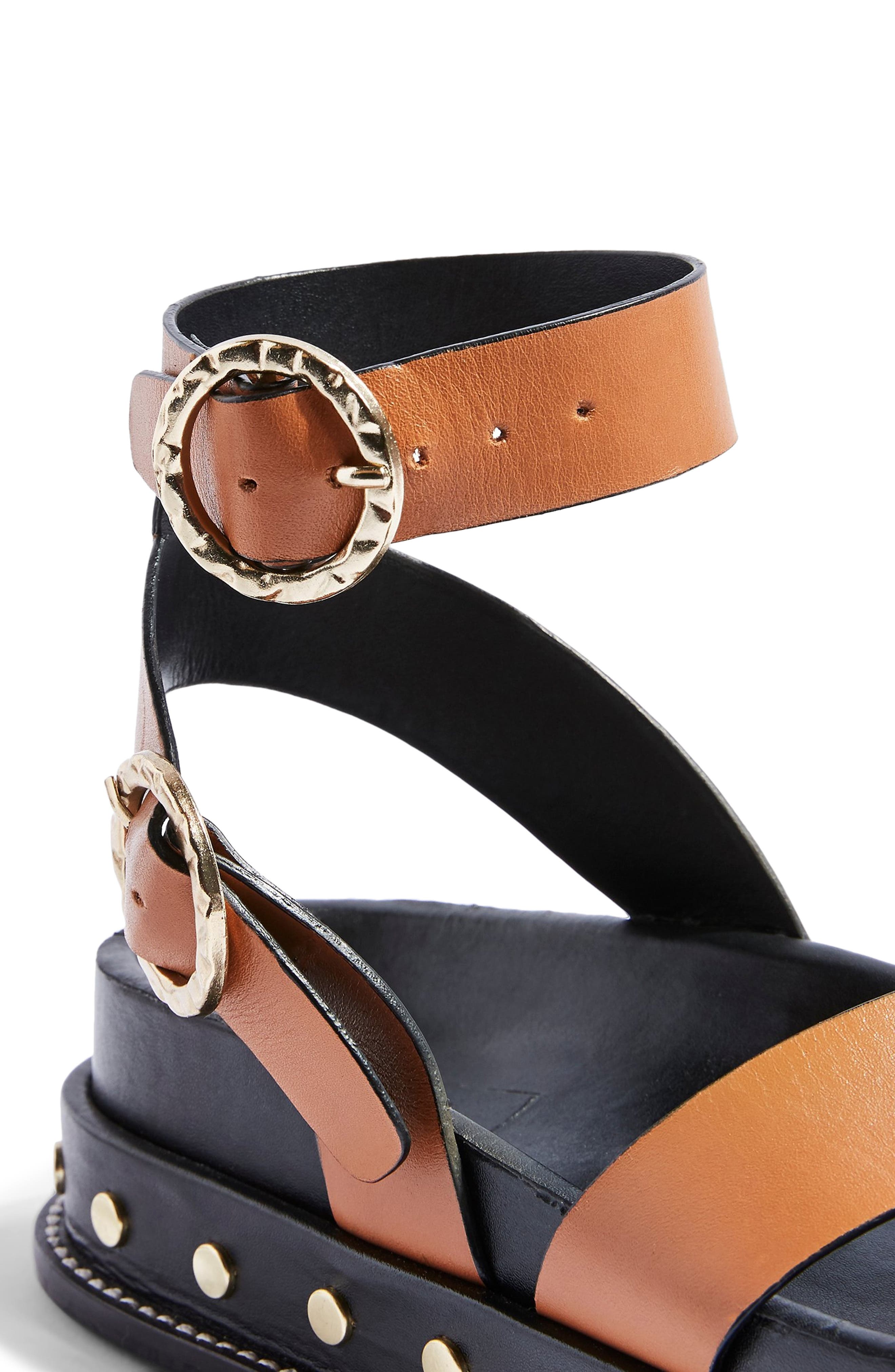 Fawn Studded Platform Sandal, Alternate, color, TAN MULTI