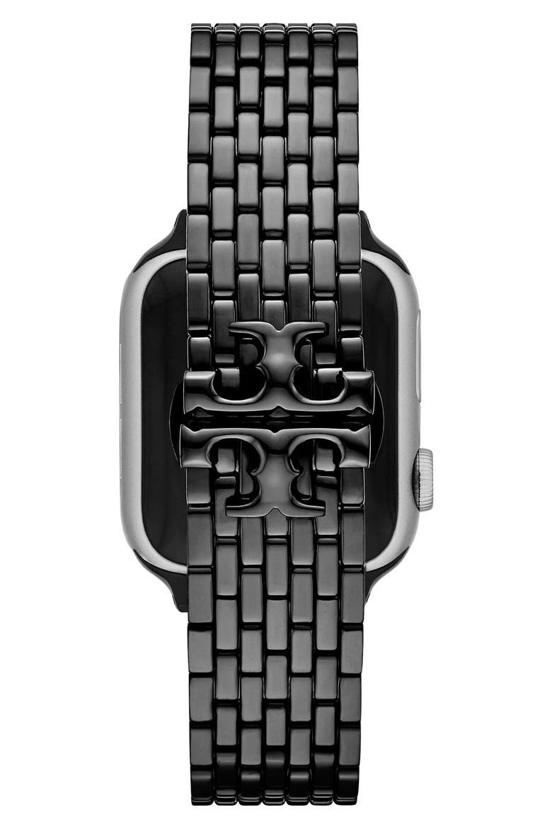 The Eleanor Black 18mm Apple Watch® Bracelet Watchband, Alternate, color, BLACK