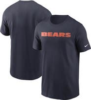 Nike Men's Nike Navy Chicago Bears Team Wordmark T-Shirt