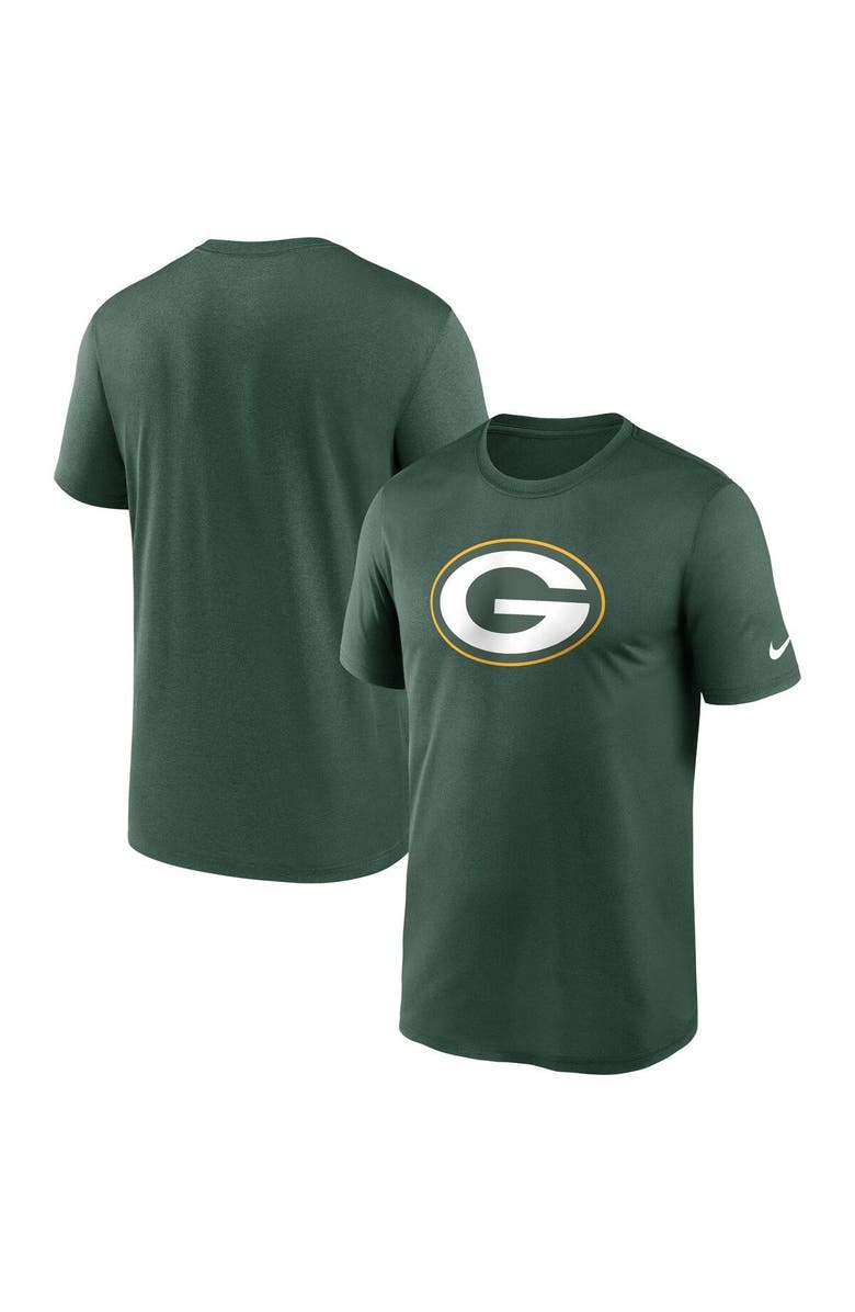 Nike Men's Nike  Green Green Bay Packers Legend Logo Performance T-Shirt, Main, color, Green