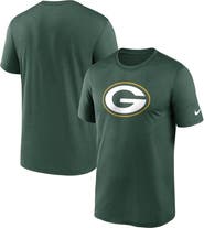Nike Men's Nike Green Green Bay Packers Legend Logo Performance T-Shirt