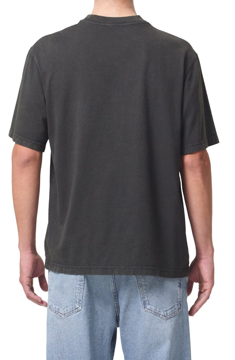 AGOLDE Asha Oversize Mock Neck T-Shirt, Alternate, color, Fracture