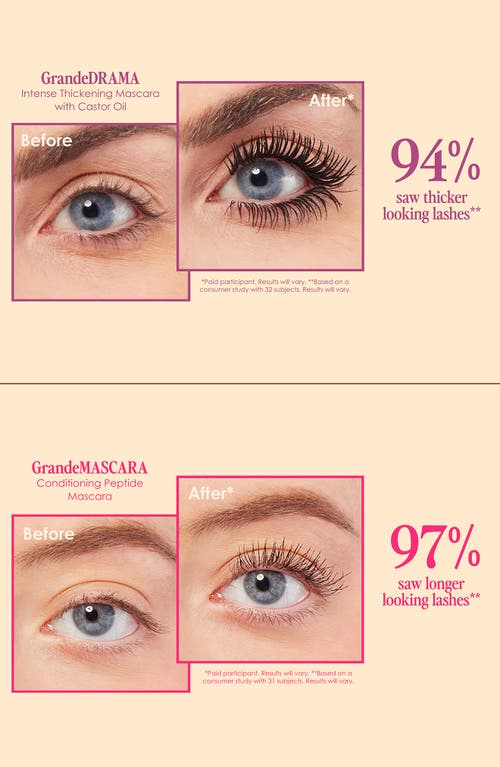 Grande Cosmetics The Far Out Five Superstar Set For Lashes, Brows & Lips In Transparent