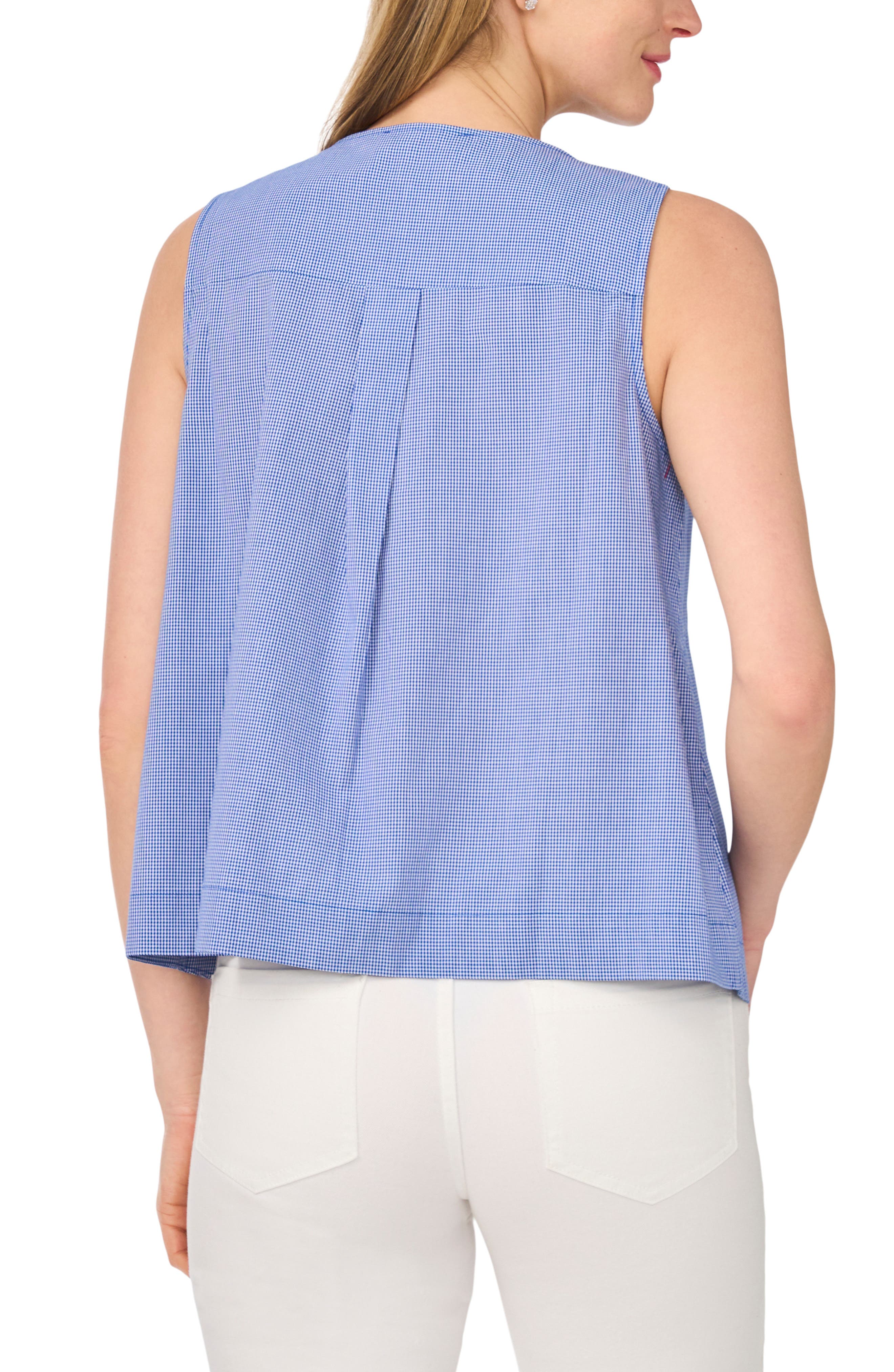 Bow Pleated Sleeveless Top - image 2