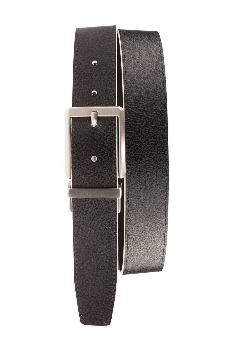 Nike 'Core' Reversible Leather Belt, Alternate, color, White/ Black