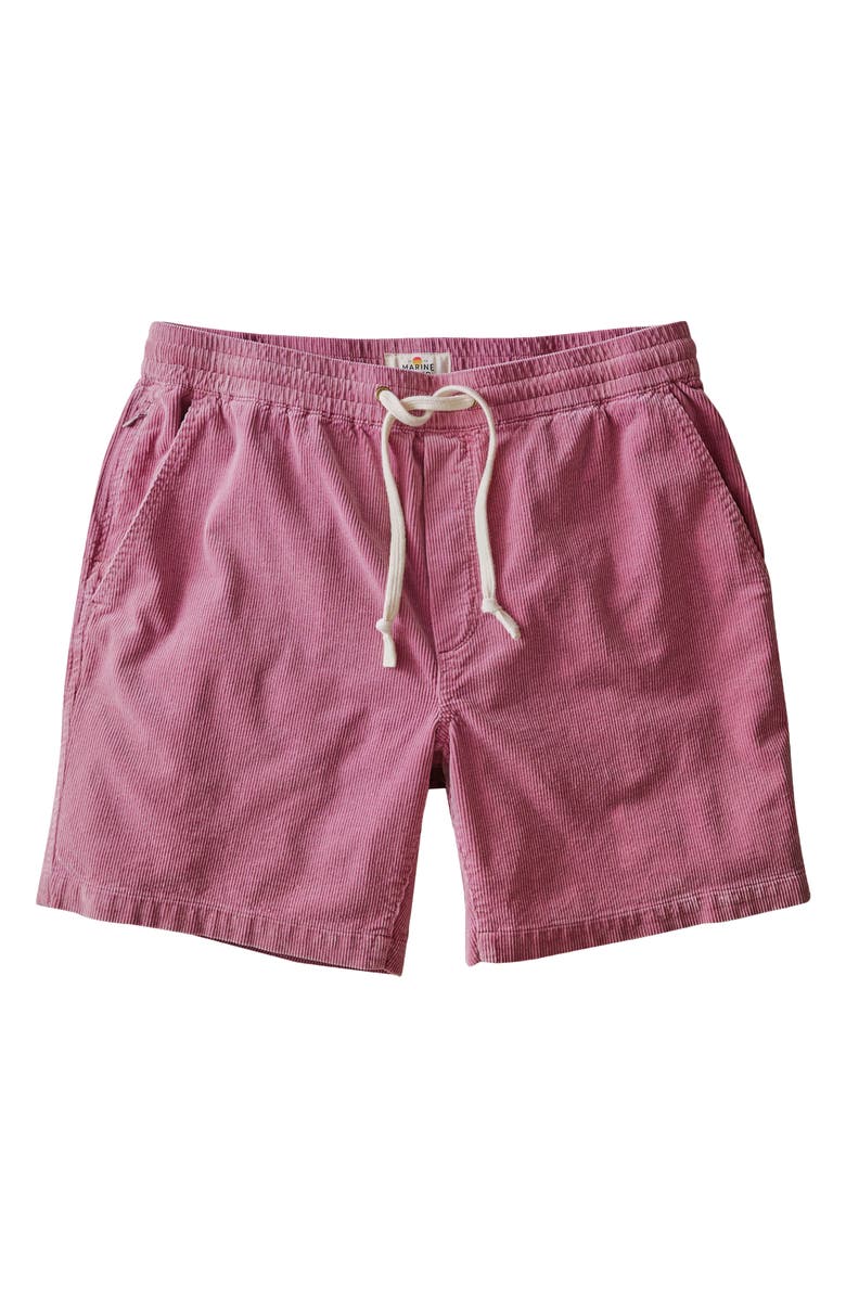 Marine Layer Saturday 6-Inch Corduroy Drawstring Shorts, Alternate, color, Dusky Orchid