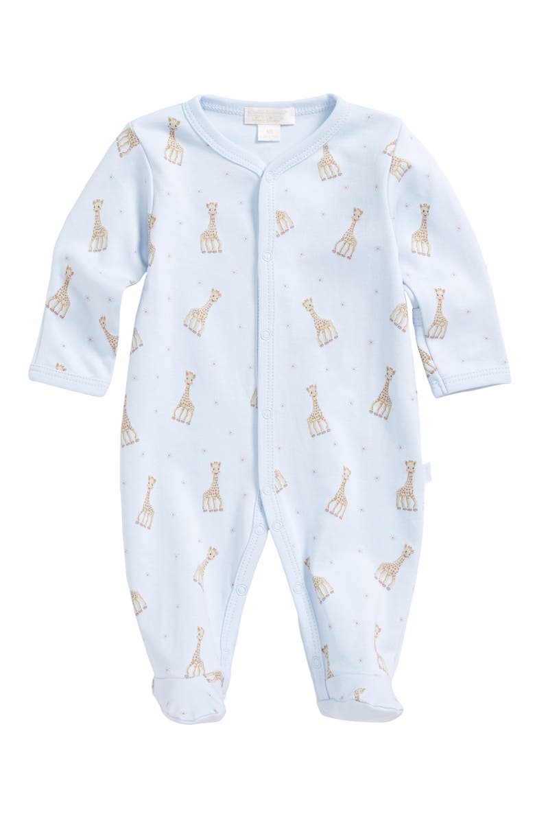 Kissy Kissy x Sophie la Girafe Print Footie, Main, color, Light Blue