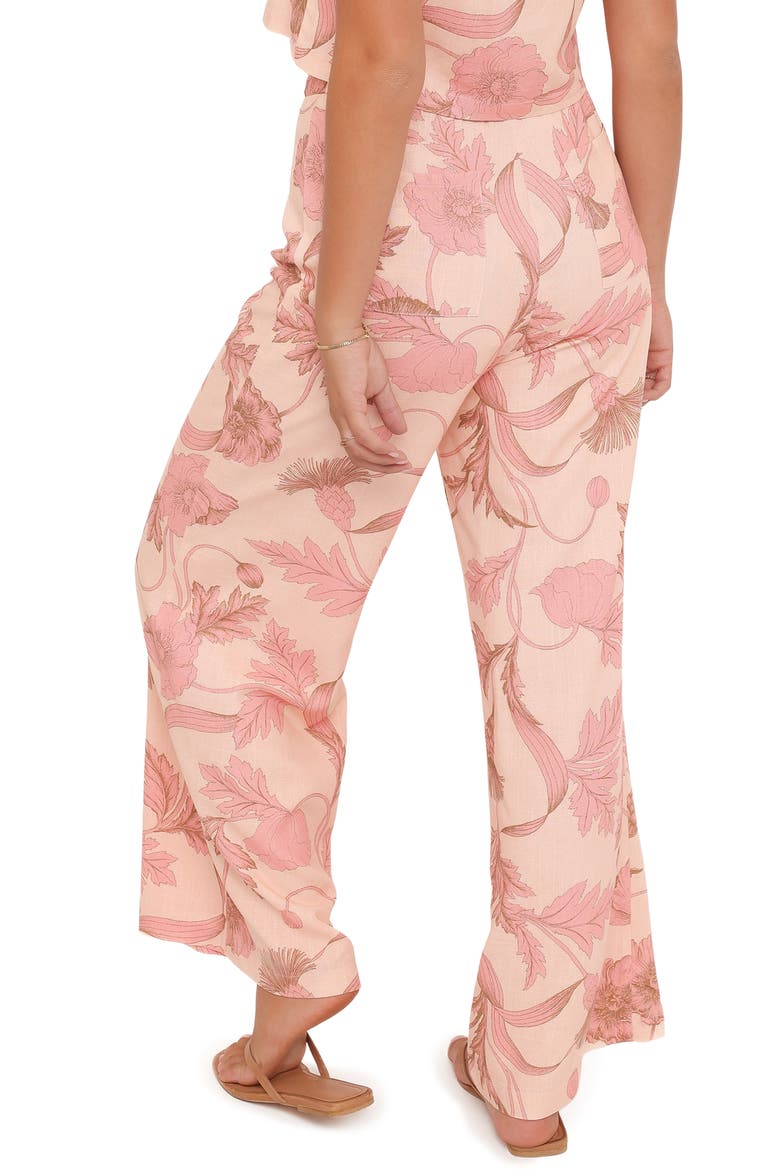 Brayden Print Wide Leg Pants, Alternate, color, PINK FLORAL
