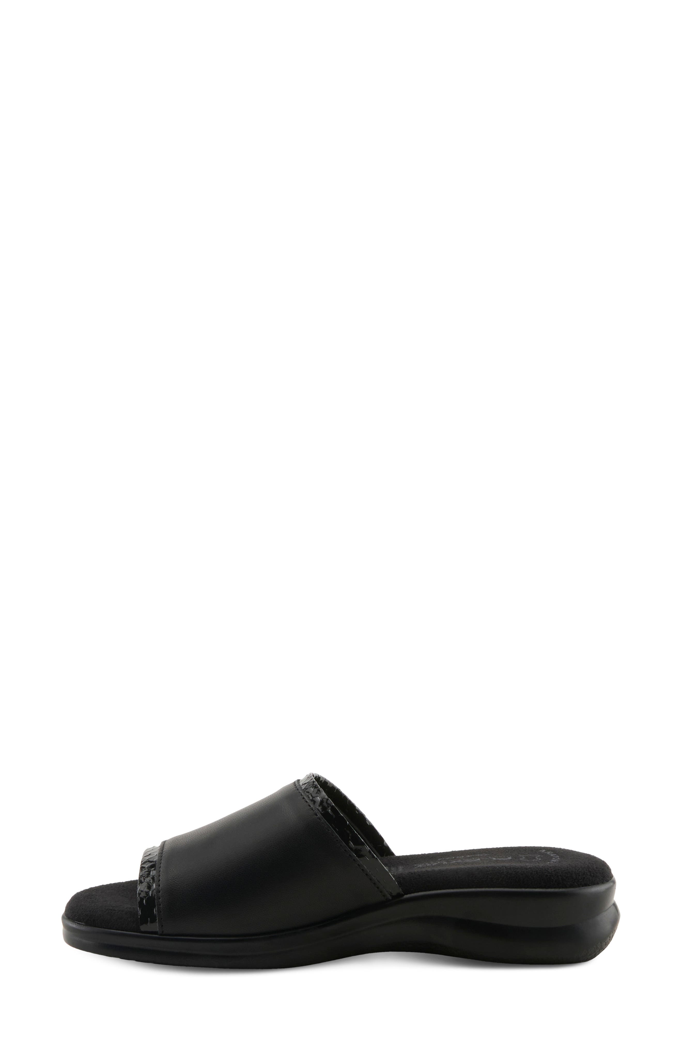 Cumbia Slide Sandal, Alternate, color, BLACK