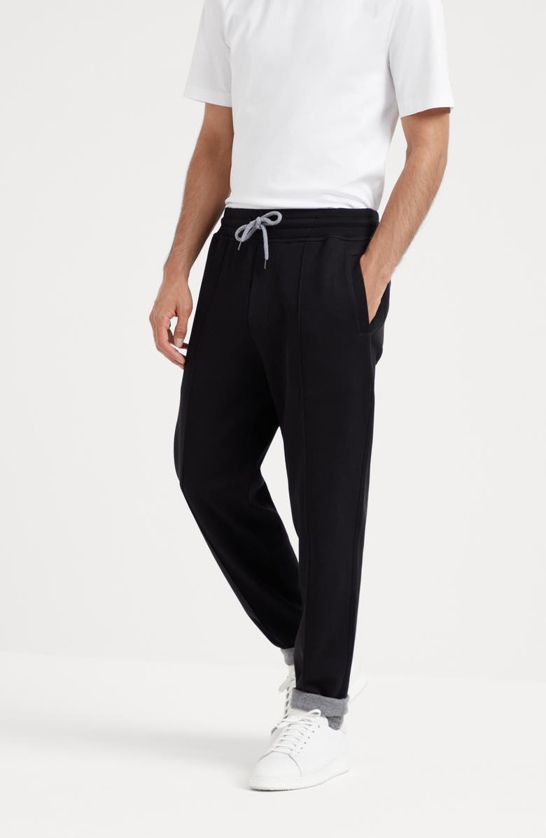 Brunello Cucinelli Trousers with crête, Alternate, color, 